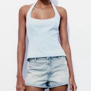 Zara Women's Sky Blue Camisole Top